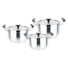 Chaozhou Hufa Stainless steel Korean High Pot, household visible glass lid Korean soup pot, stainless steel soup pot Application Scenario